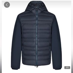 Z Zegna Thermore Navy Blue Puffer Vest Insulated Jacket Size XL Mens